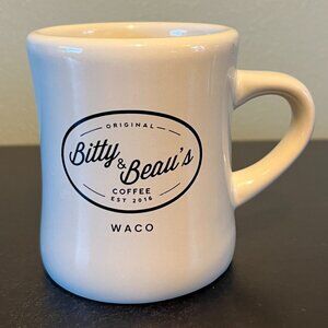Bitty and Beau’s Coffee Retro Diner Style Stoneware Mug ~ Waco, Texas